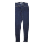 LEVI'S Womens Jeans Blue Slim Skinny Denim Medium W24 L26 Zip Cotton Blend