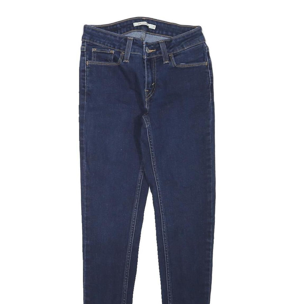 LEVI'S Womens Jeans Blue Slim Skinny Denim Medium W24 L26 Zip Cotton Blend