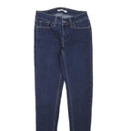 LEVI'S Womens Jeans Blue Slim Skinny Denim Medium W24 L26 Zip Cotton Blend