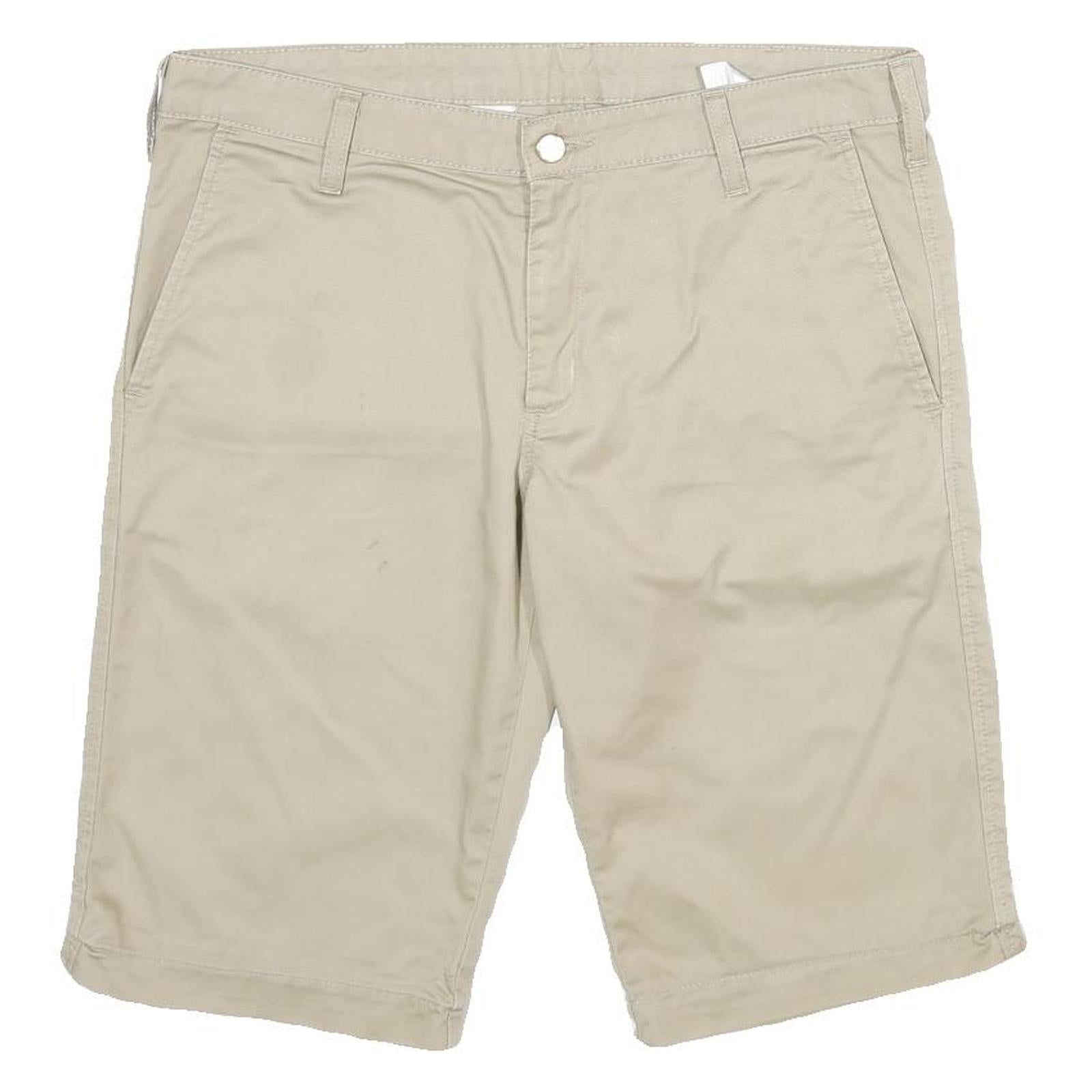 CARHARTT Womens Shorts Beige Casual M W34 Durable Cotton Workwear