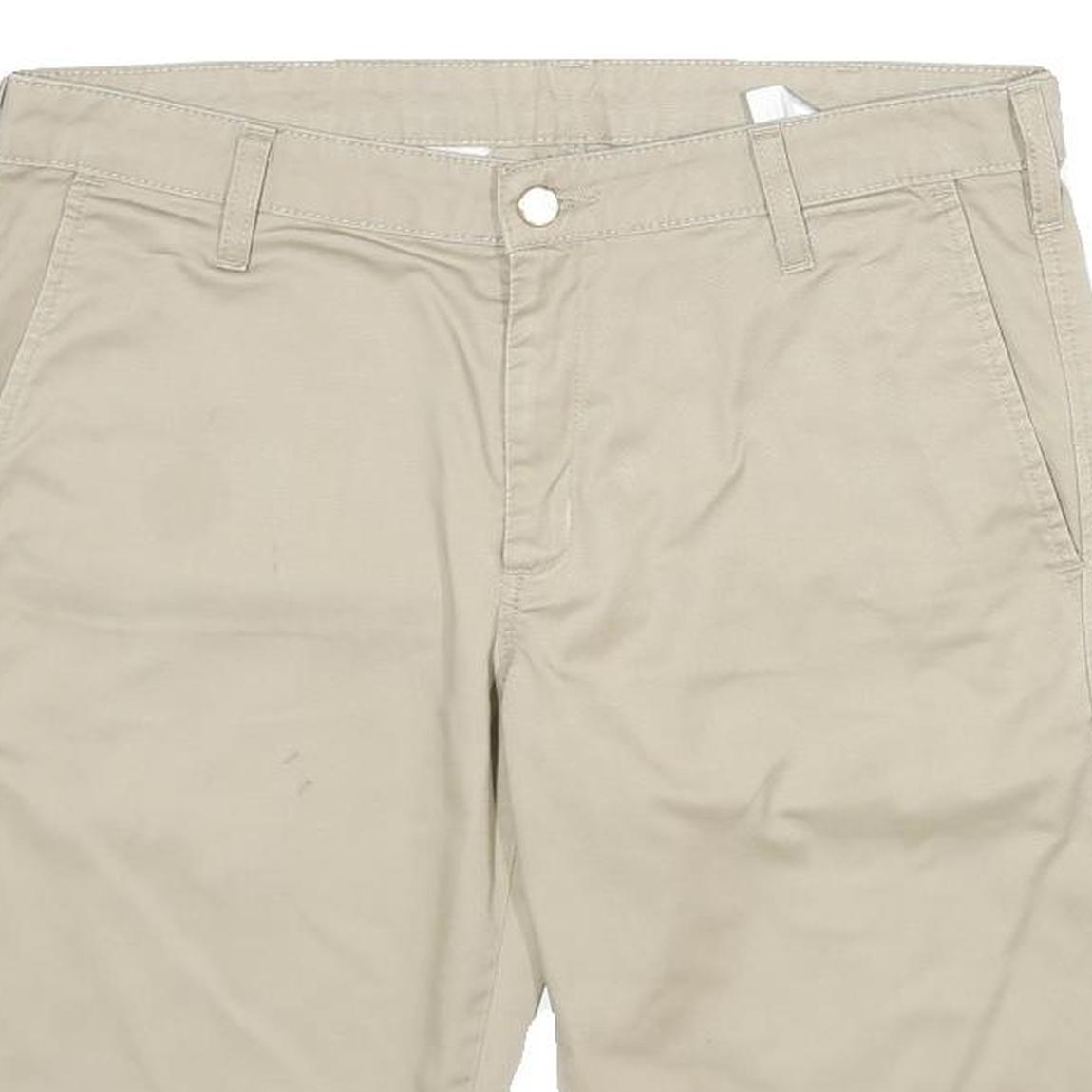 CARHARTT Womens Shorts Beige Casual M W34 Durable Cotton Workwear