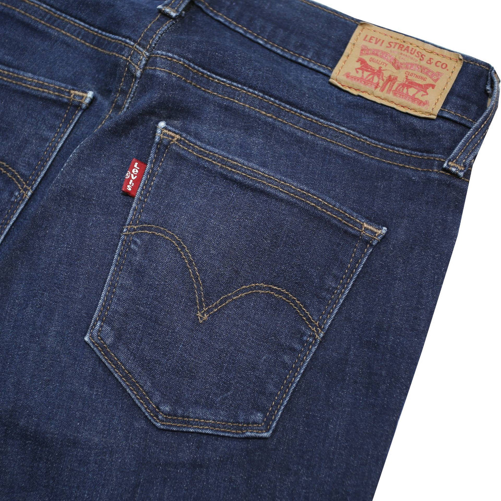 LEVI'S Slimming Womens Jeans Blue Slim Skinny Denim Medium W28 L34 Stretch