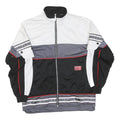 SALLER Mens White & Black Basketball Zip Polyester Blend Jacket S Sportswear