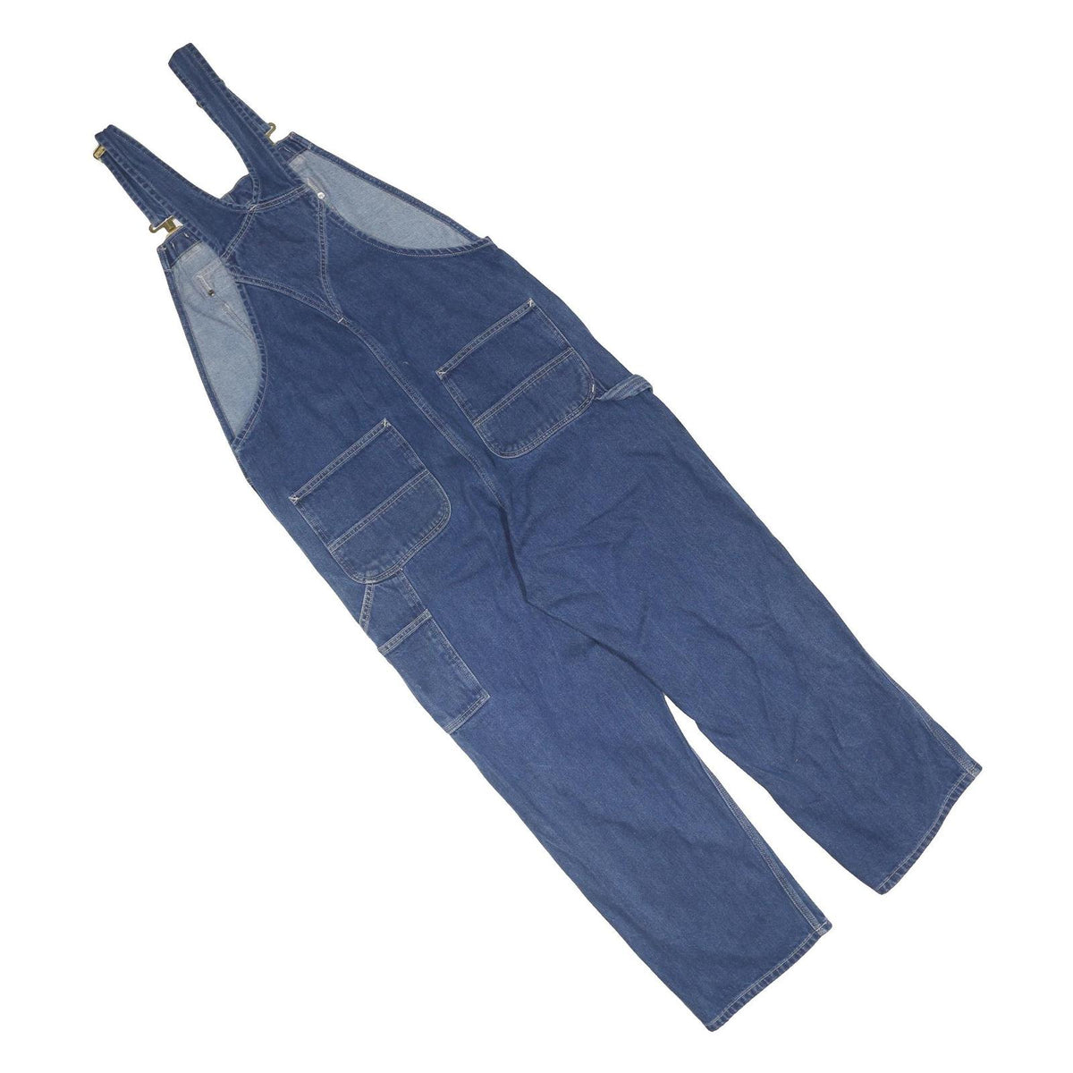 CARHARTT Mens Blue Cotton Blend Relaxed Denim Dungarees M W38 L28 Workwear