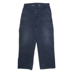 DICKIES Cargo Mens Trousers Blue Relaxed Straight Cashmere W32 L32