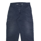 DICKIES Cargo Mens Trousers Blue Relaxed Straight Cashmere W32 L32