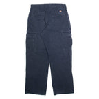DICKIES Cargo Mens Trousers Blue Relaxed Straight Cashmere W32 L32