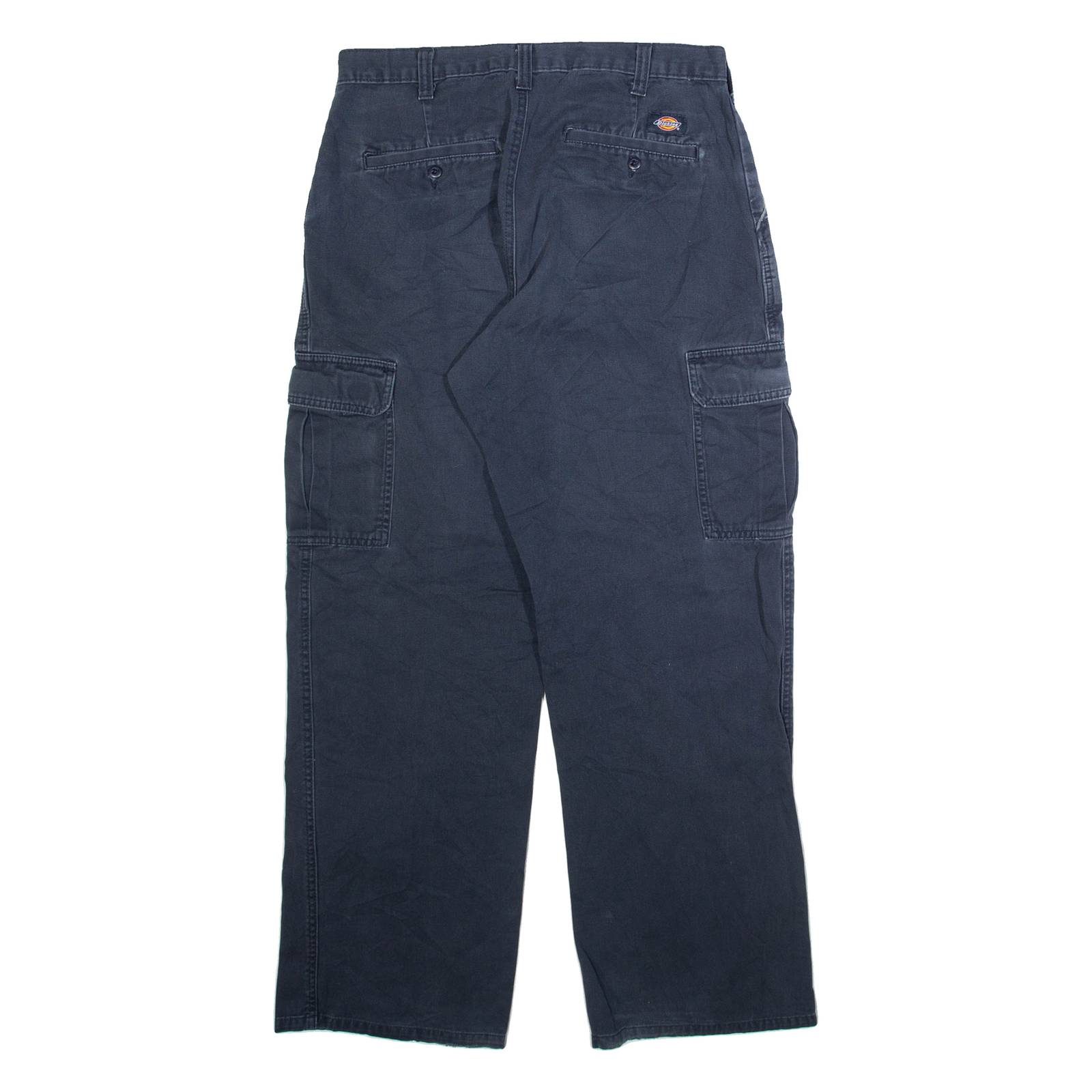 DICKIES Cargo Mens Trousers Blue Relaxed Straight Cashmere W32 L32