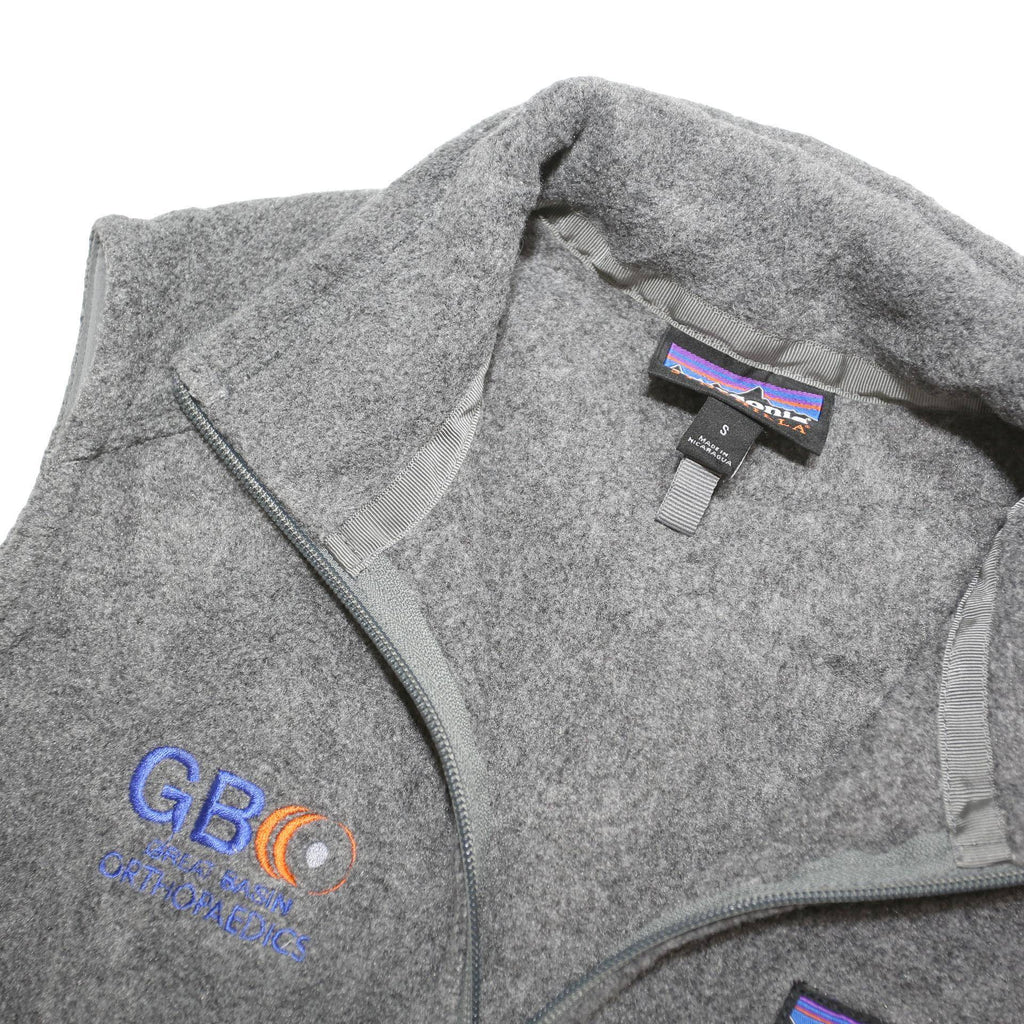 PATAGONIA Womens Grey Fleece Zip Jacket S Polyester Blend Casual Outdoor Vest