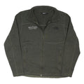 THE NORTH FACE Mens Green Jacket M Polyester Blend Zip Fleece Outdoor Casual