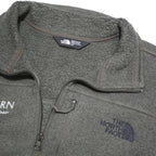 THE NORTH FACE Mens Green Jacket M Polyester Blend Zip Fleece Outdoor Casual