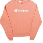 CHAMPION REVERSE WEAVE Womens Peach Hoodie M Cotton Blend Casual Pullover