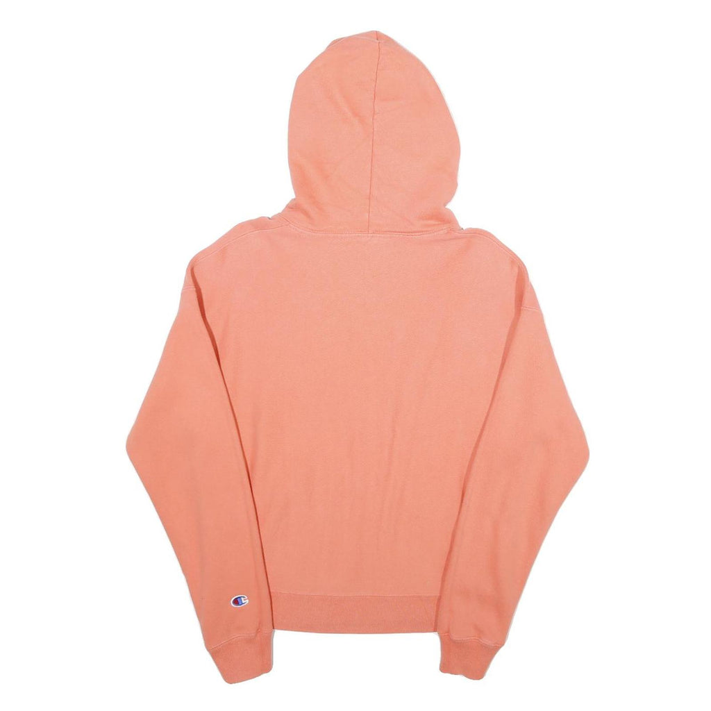CHAMPION REVERSE WEAVE Womens Peach Hoodie M Cotton Blend Casual Pullover