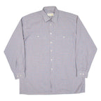 Mens Shirt Grey Check Long Sleeve 2XL