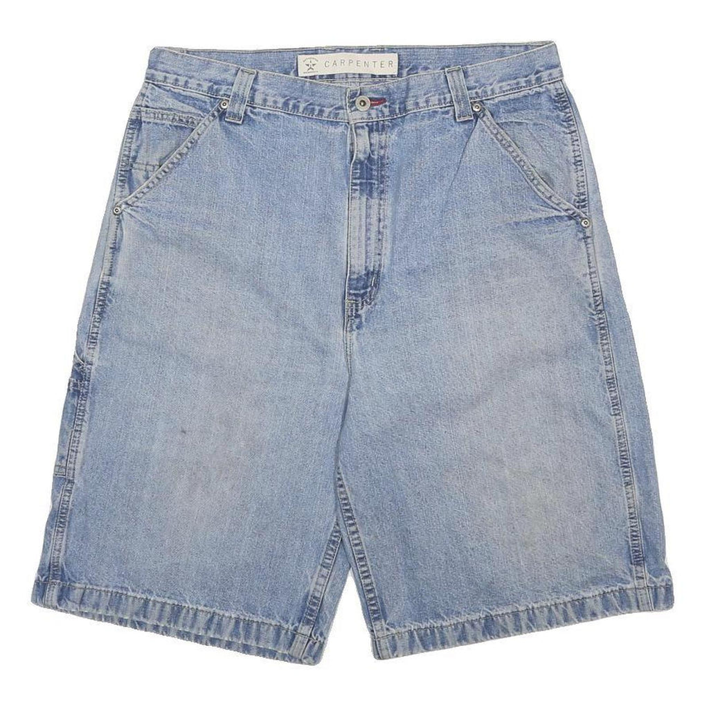 ARIZONA JEAN COMPANY Mens Light Blue Denim Carpenter Shorts M W34 Casual Cotton