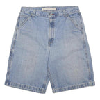 ARIZONA JEAN COMPANY Mens Light Blue Denim Carpenter Shorts M W34 Casual Cotton