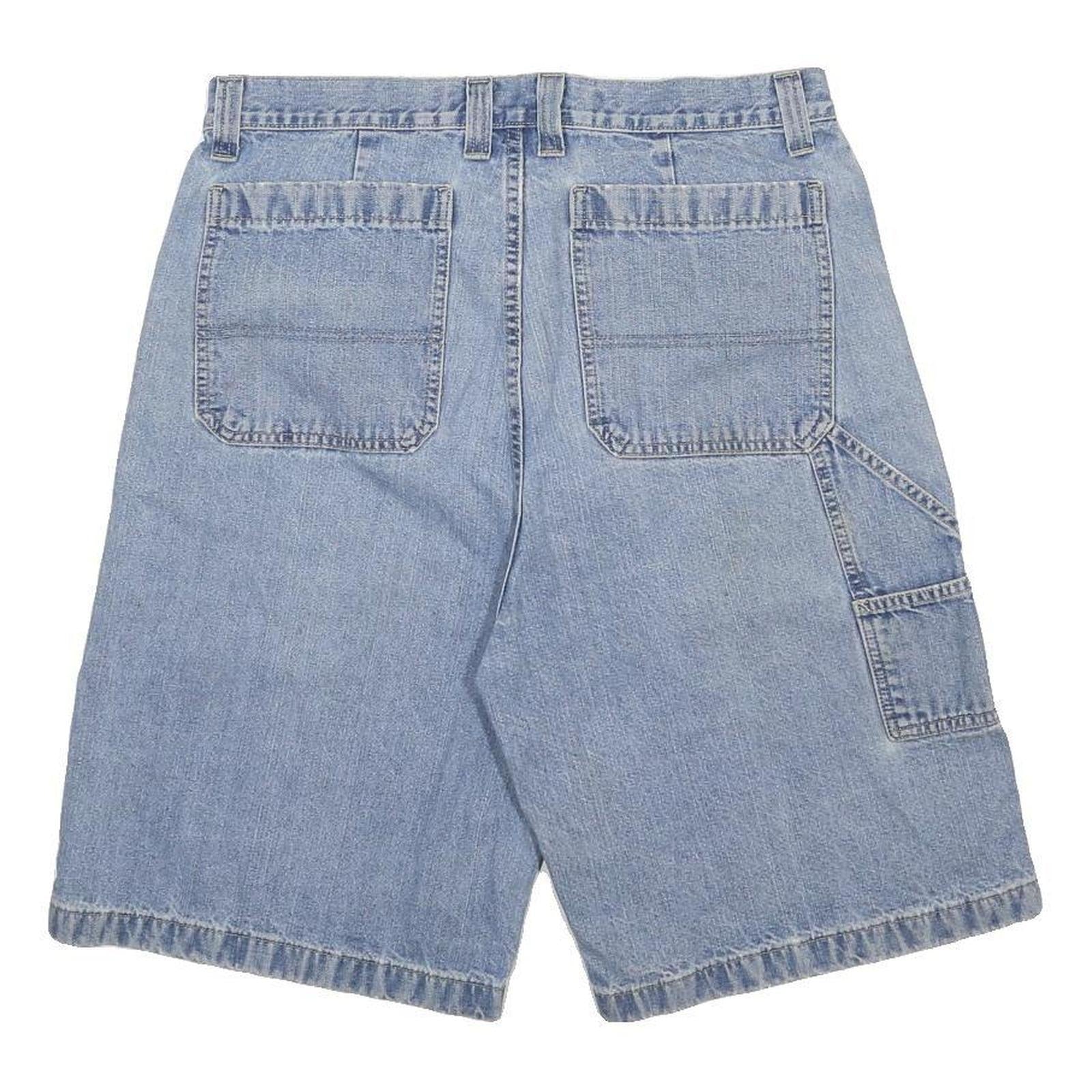 ARIZONA JEAN COMPANY Mens Light Blue Denim Carpenter Shorts M W34 Casual Cotton