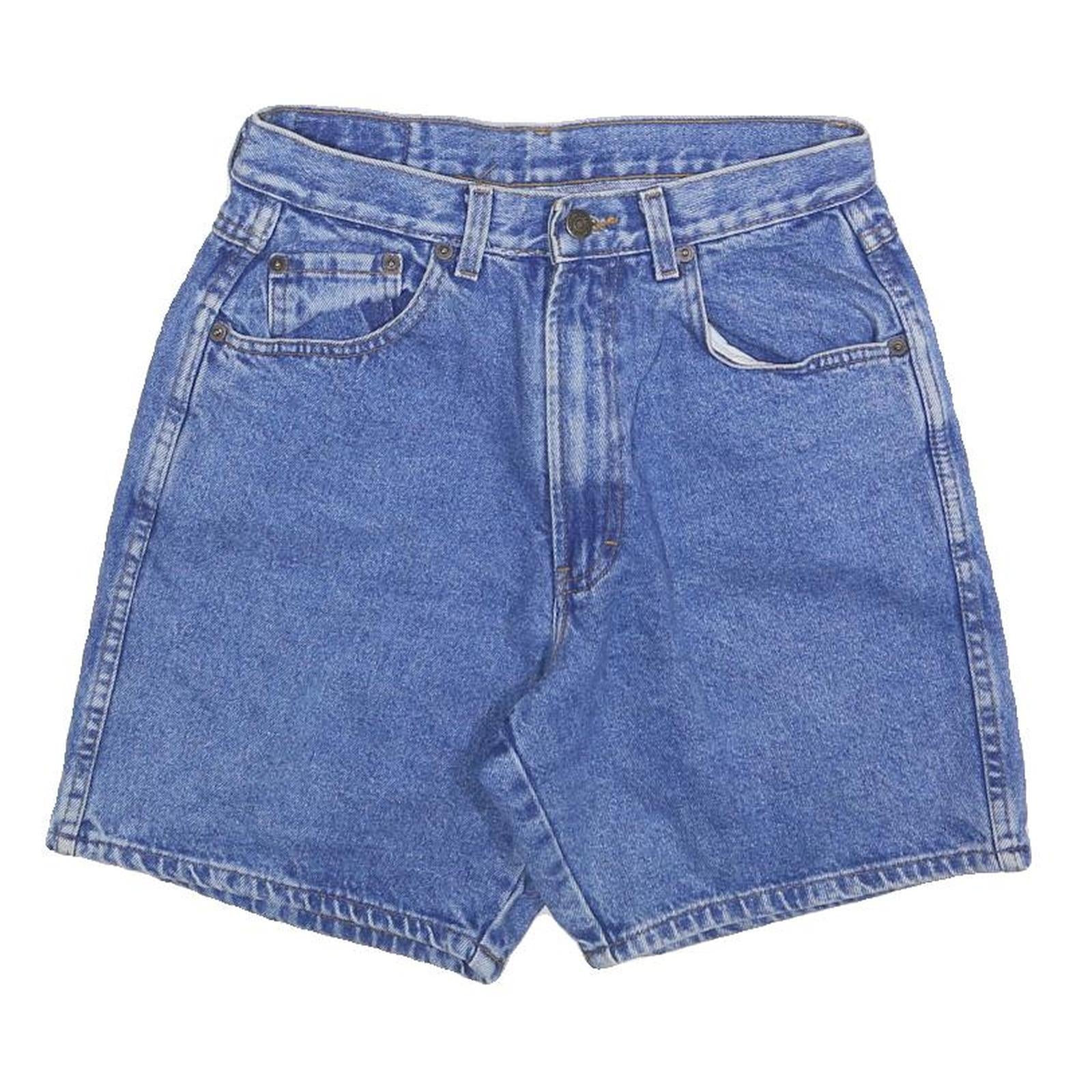 JORDACHE Womens Denim Blue Casual Shorts S W28 Classic Fit Cotton Blend