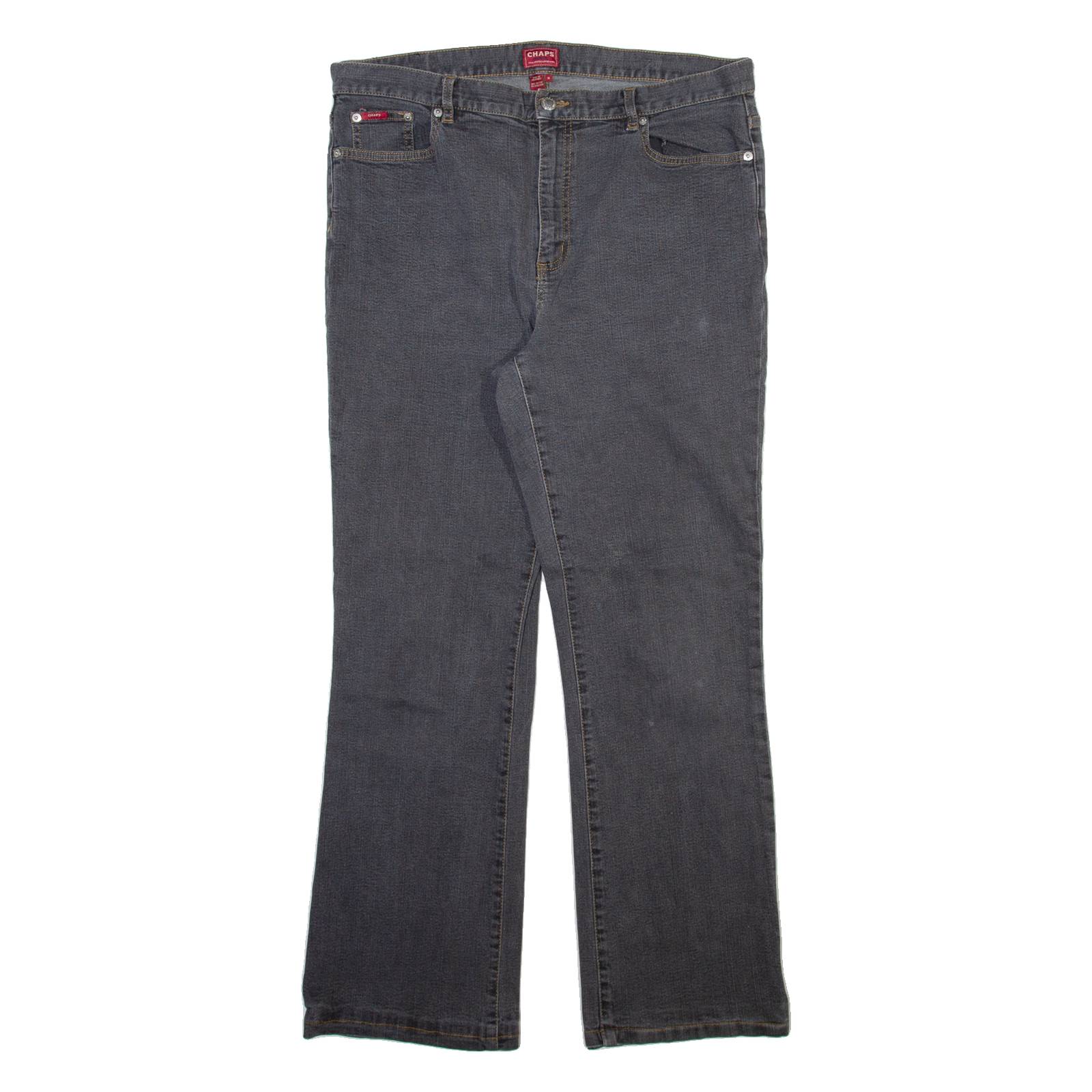 CHAPS Womens Jeans Grey Regular Bootcut W34 L29