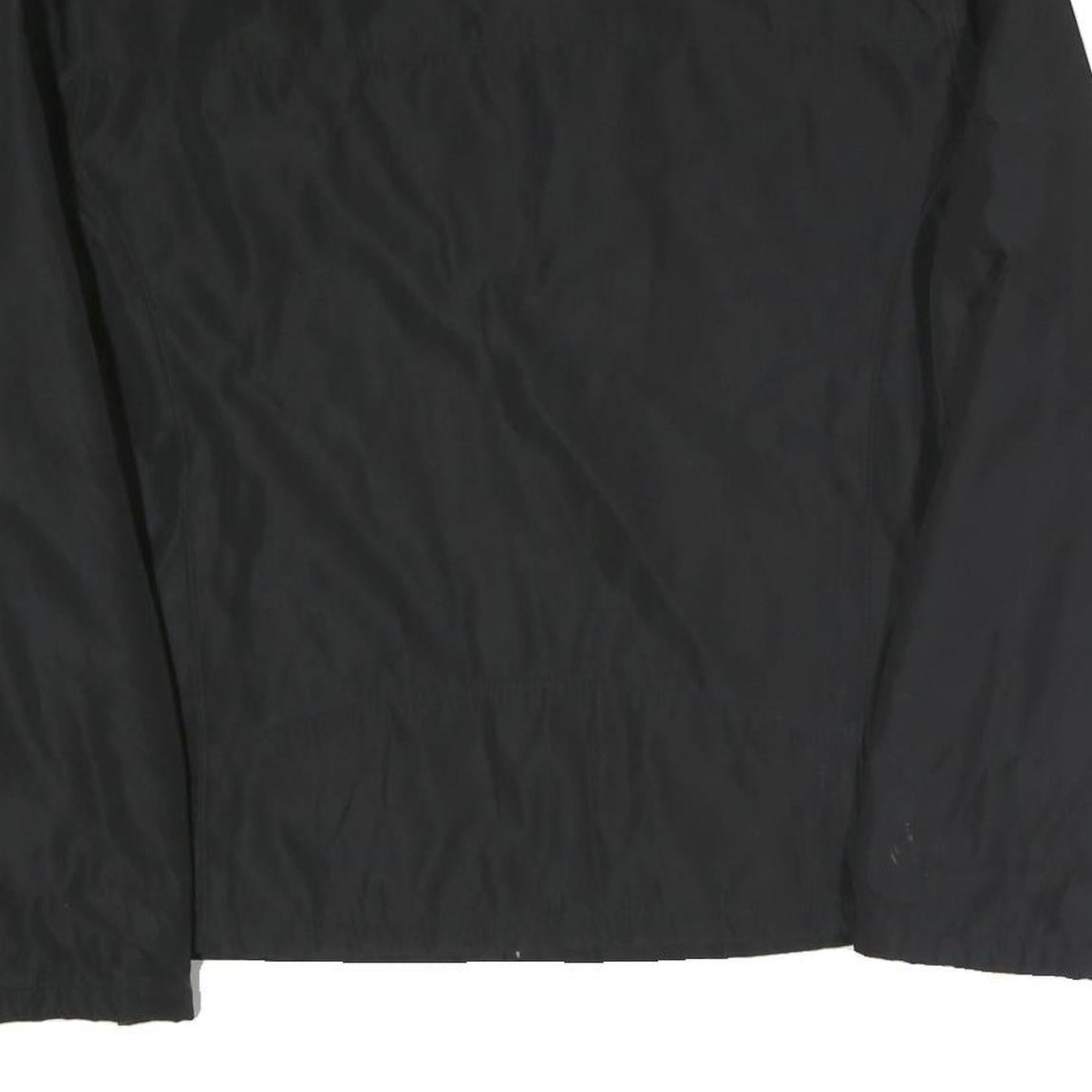 GUESS Mens Black Zip Jacket XL Polyester Blend Plain Minimalist Casual Outerwear