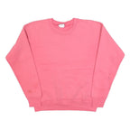 LEE Womens Pink Crew Neck Sweatshirt M Casual Cotton Blend Pullover