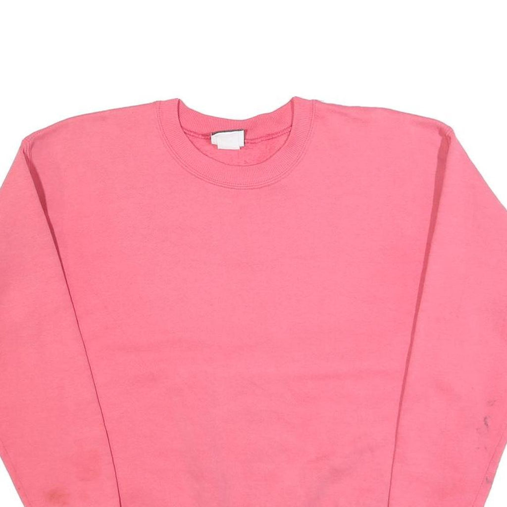 LEE Womens Pink Crew Neck Sweatshirt M Casual Cotton Blend Pullover