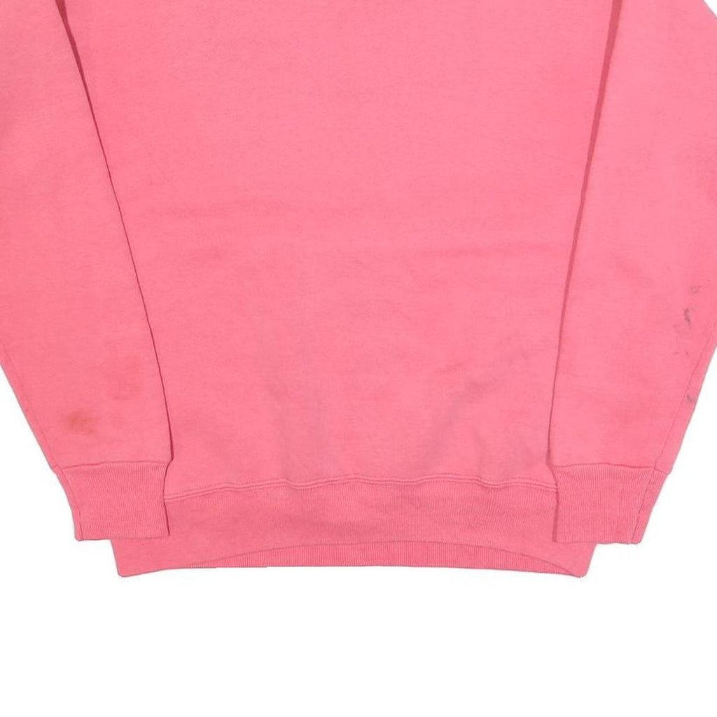 LEE Womens Pink Crew Neck Sweatshirt M Casual Cotton Blend Pullover