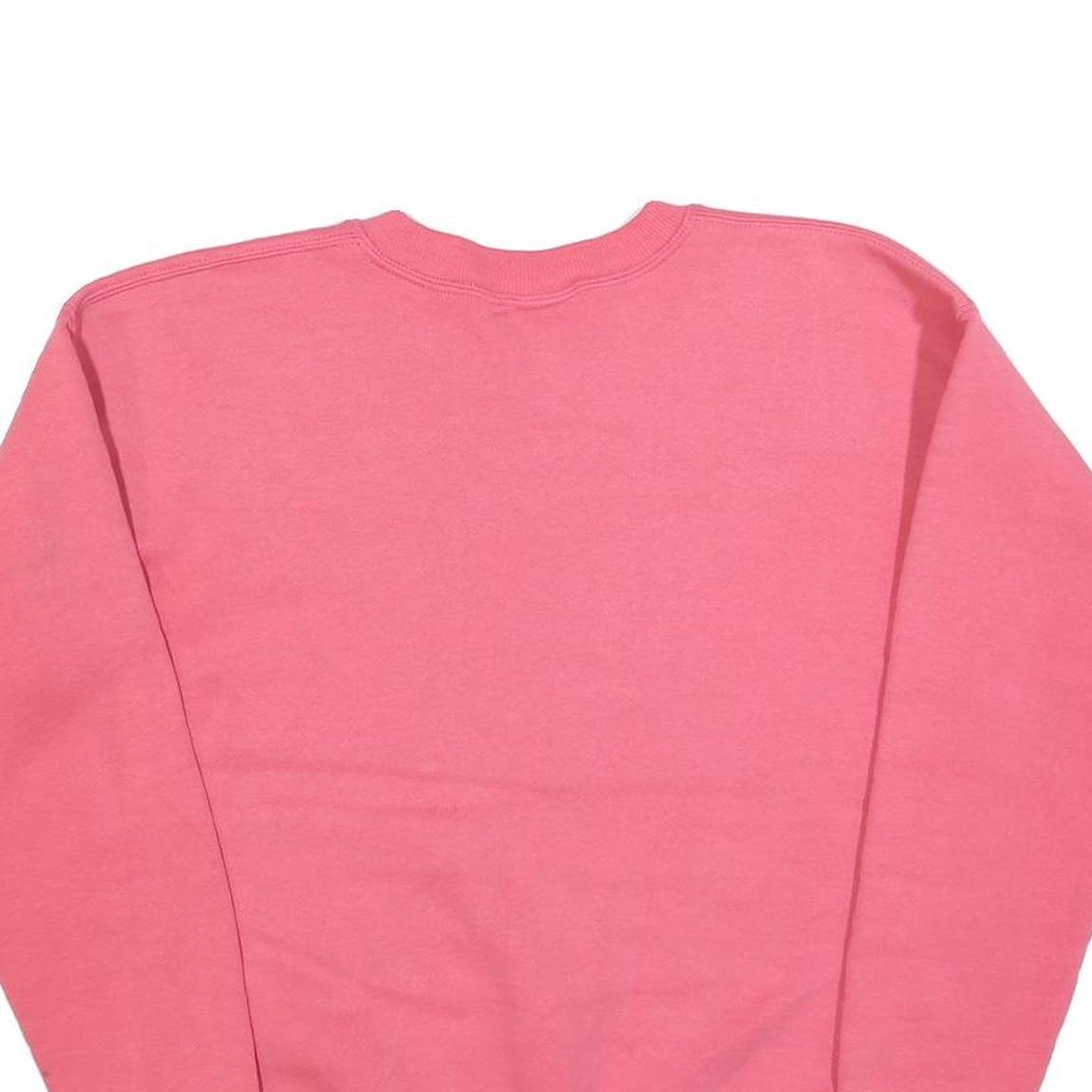 LEE Womens Pink Crew Neck Sweatshirt M Casual Cotton Blend Pullover