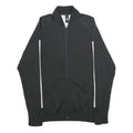 ADIDAS Mens Black White Athletic Jacket M Polyester Blend Zip Track Sportswear