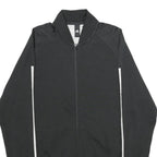 ADIDAS Mens Black White Athletic Jacket M Polyester Blend Zip Track Sportswear