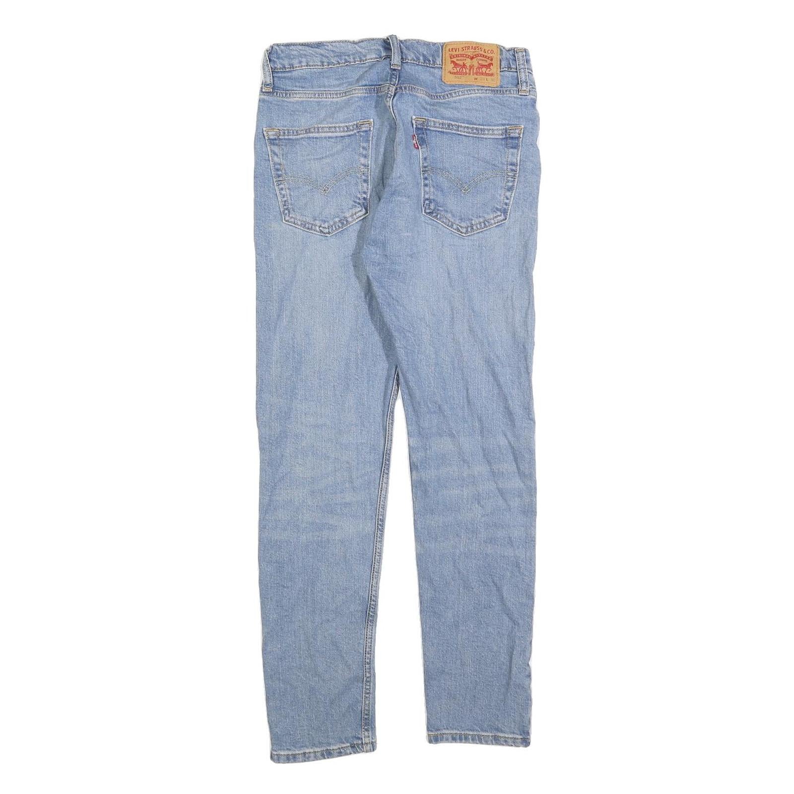 LEVI'S 512 Tapered Mens Jeans Blue Slim Tapered Denim Medium W29 L30 Casual