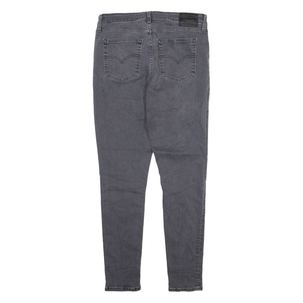 LEVI'S 721 Big E Womens Jeans Grey Slim Skinny Stone Wash W31 L30