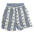 SOLUTIONS Womens Chino Shorts Blue 90s Crazy Pattern S W26