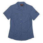 MAMMUT Womens Blue Synthetic Shirt XS Performance Outdoor Hiking