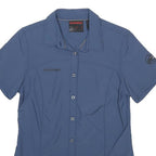 MAMMUT Womens Blue Synthetic Shirt XS Performance Outdoor Hiking