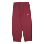 FREDDY Mens Cotton Blend Red Relaxed Trousers W32 L30 Casual Zip Closure
