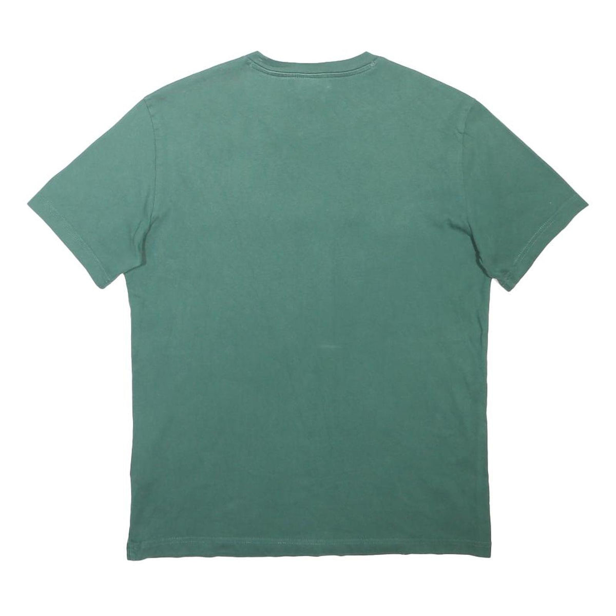CHAMPION Mens Green T-Shirt S Short Sleeve Crew Neck Cotton Blend Casual Logo