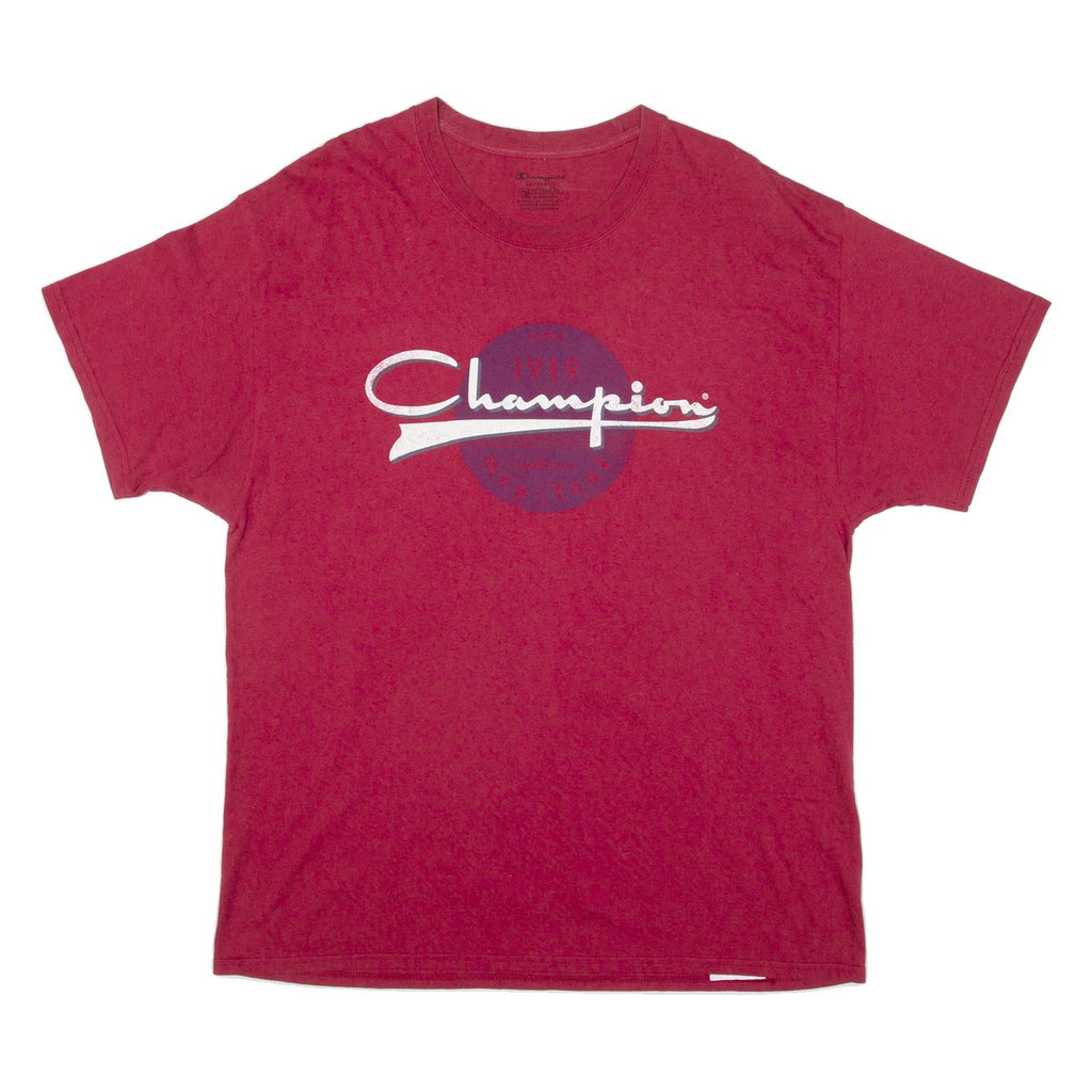 CHAMPION Mens T-Shirt Red XL
