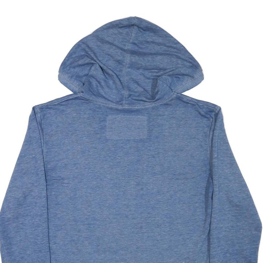 HARD ROCK CAFE Womens Blue Hoodie S Cotton Blend Pullover with Logo