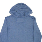 HARD ROCK CAFE Womens Blue Hoodie S Cotton Blend Pullover with Logo