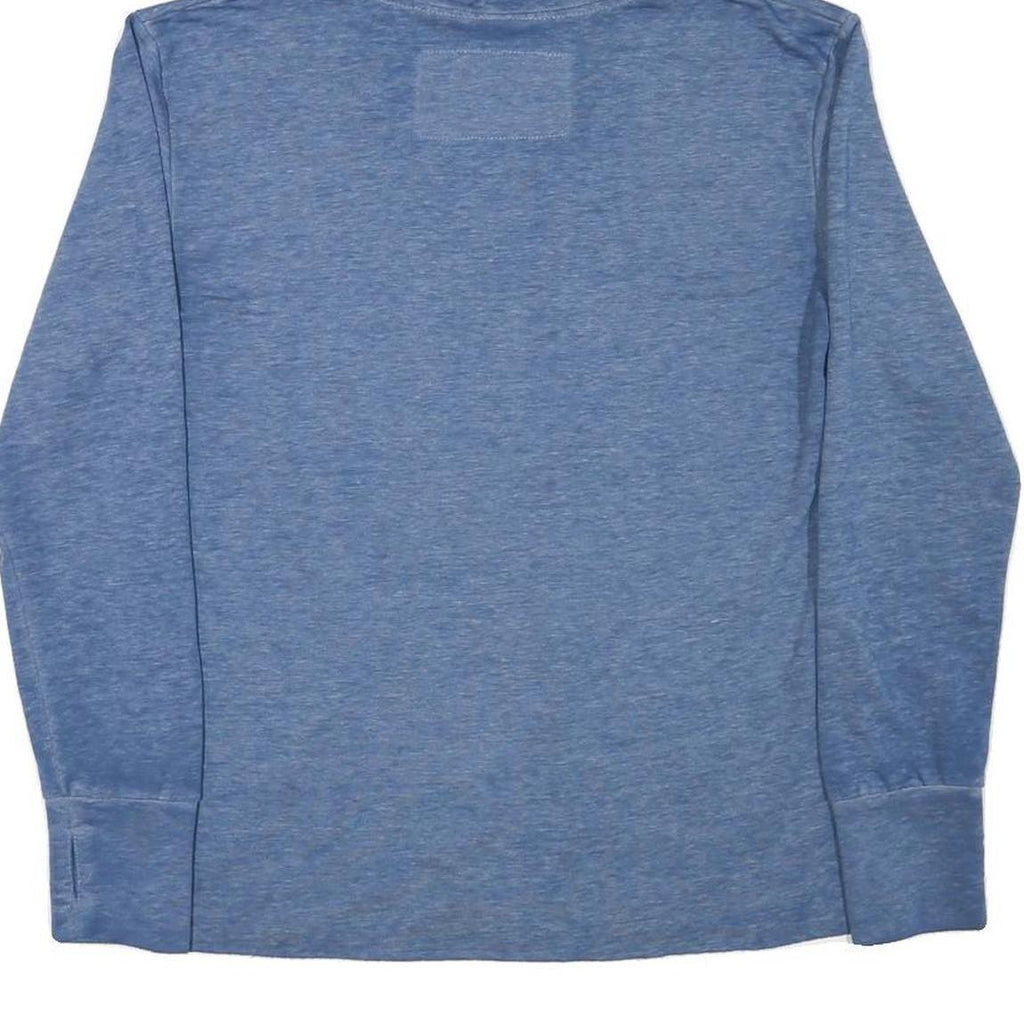 HARD ROCK CAFE Womens Blue Hoodie S Cotton Blend Pullover with Logo