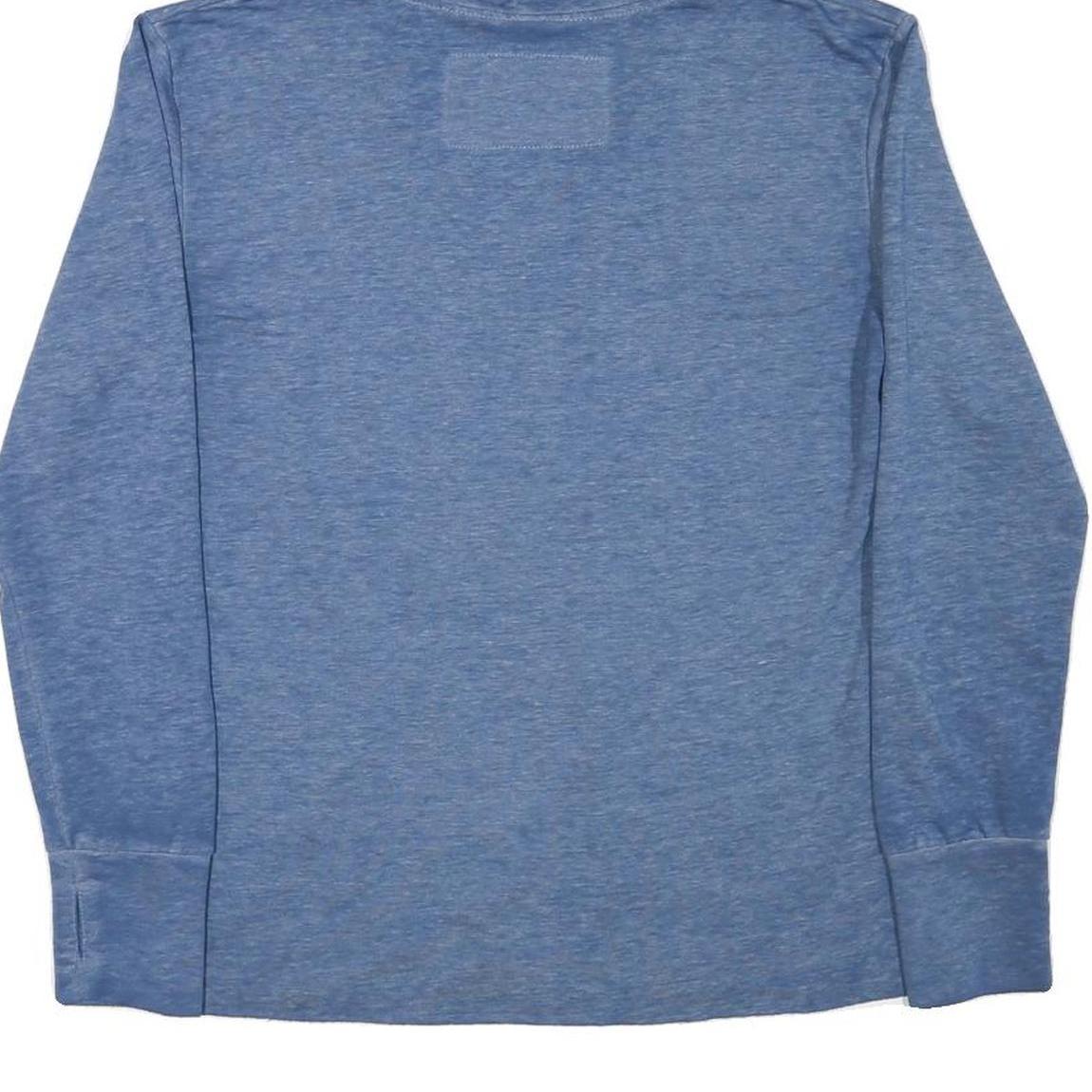 HARD ROCK CAFE Womens Blue Hoodie S Cotton Blend Pullover with Logo