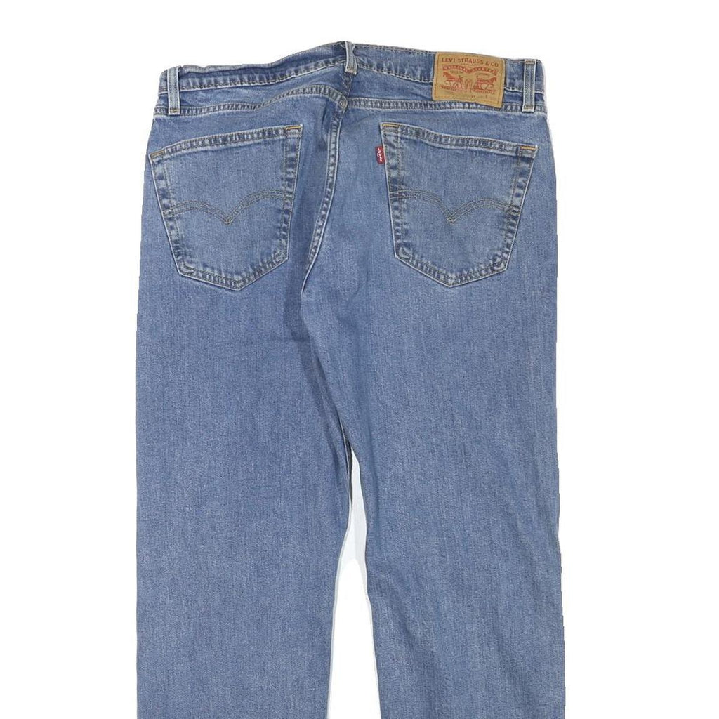 LEVI'S Mens Regular Fit Blue Denim Jeans W32 L28 Classic Cotton Blend Zip
