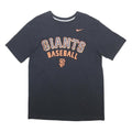 NIKE Mens Black Giants Baseball T-Shirt L Short Sleeve Crew Neck Sports
