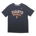 NIKE Mens Black Giants Baseball T-Shirt L Short Sleeve Crew Neck Sports