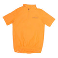 MUDDYFOX Mens Orange Cycling T-Shirt S Short Sleeve 1/4 Zip Lightweight Sports