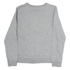 TOMMY JEANS Mens Grey Cotton Crew Neck S Sweatshirt Logo Patch Comfortable