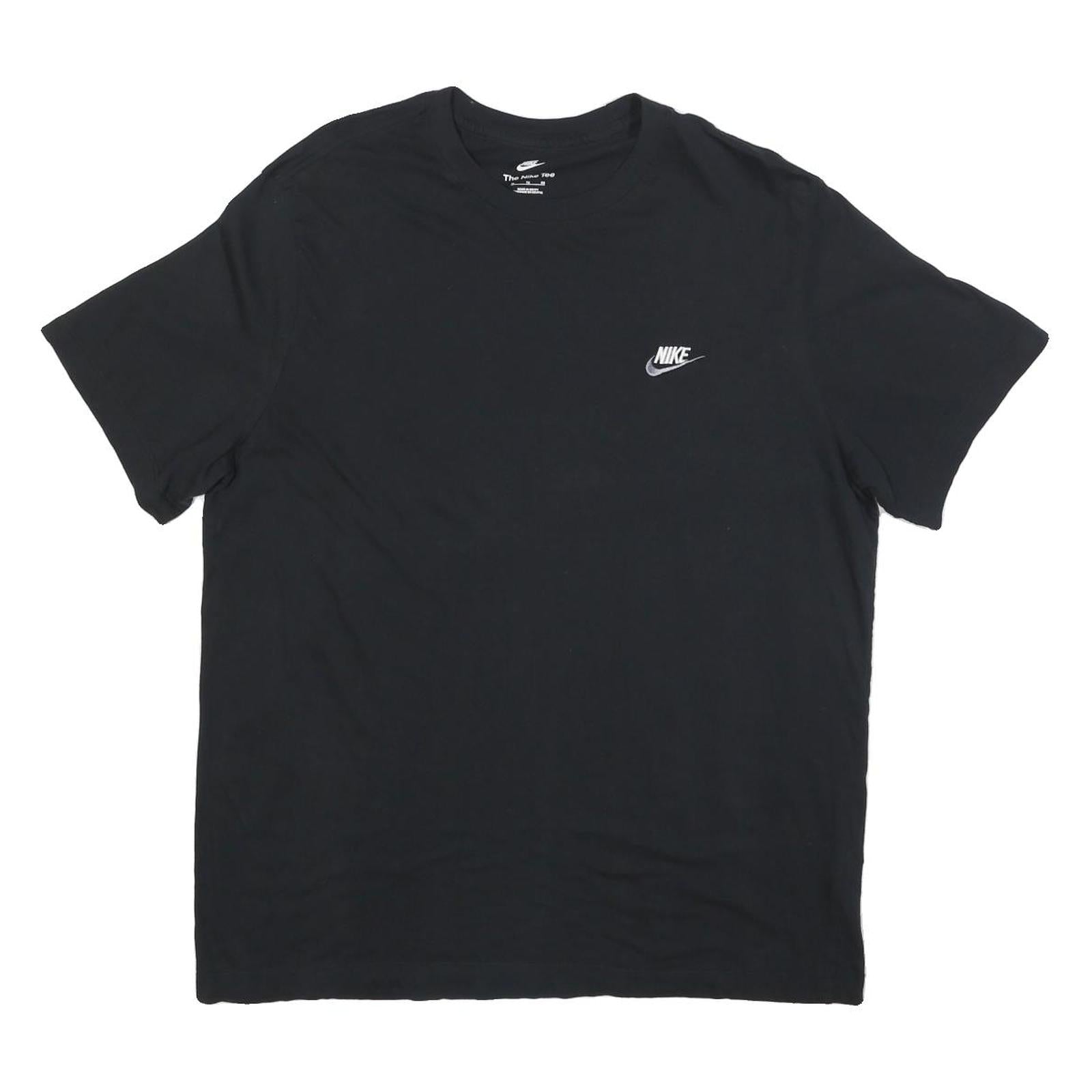 NIKE Mens Black Graphic T-Shirt XL Short Sleeve Crew Neck Casual Cotton