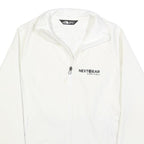 THE NORTH FACE Womens White Softshell Jacket S Polyester Blend Zip Outdoor