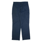 DICKIES Cargo Workwear Mens Trousers Blue Regular Straight W34 L34